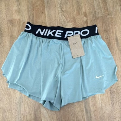 Nike Pro Dri-FIT Girls Light Blue Athletic Shorts XL Breathable NWT