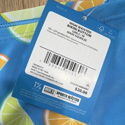 DSG Girls Bathing Suit  Blue UV-Protection M