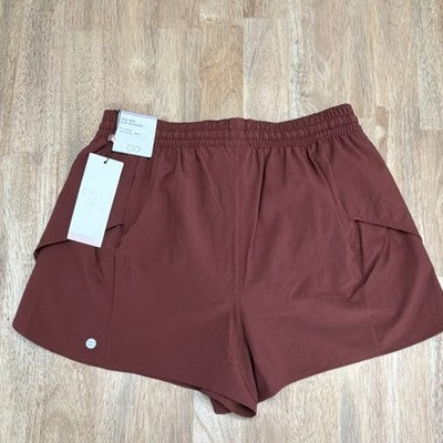 CALIA Step Up Women's Athletic Shorts Red Brown Relaxed Fit 3" Inseam
