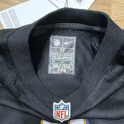 Nike Baltimore Ravens Justin Tucker #9 Toddler Jersey 3T Black Short Sleeve NWT