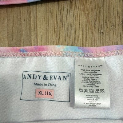 Swimsuit Andy & Evan Girls 2 Piece Bathing Suit UPF 50+ XL (16)