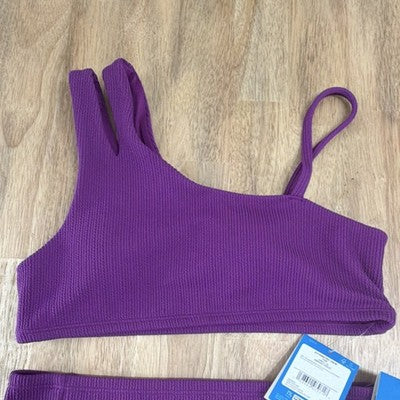 DSG Girls Bathing Suit High-Waisted Bikini Violet UV-Protection XL