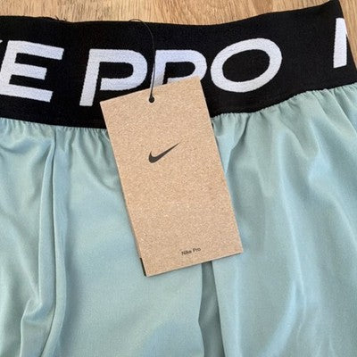 Nike Pro Dri-FIT Girls Light Blue Athletic Shorts XL Breathable NWT