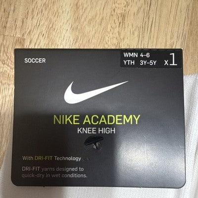 Nike Soccer Socks W 4-6 or Y 3Y-5Y — 3 pairs