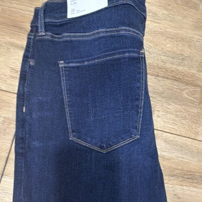 American Eagle Next Level Stretch High-Rise Flare Jeans Dark Blue Coldwater Rin…