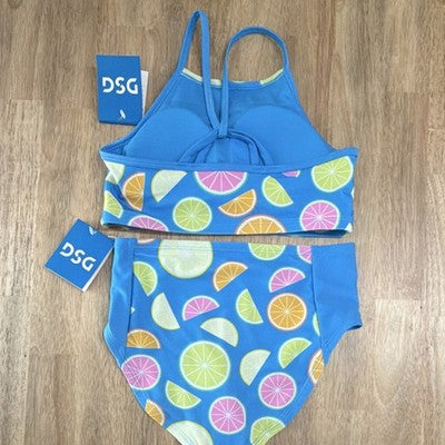 DSG Girls Bathing Suit  Blue UV-Protection M