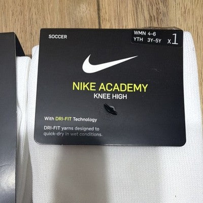 Nike Soccer Socks W 4-6 or Y 3Y-5Y — 3 pairs