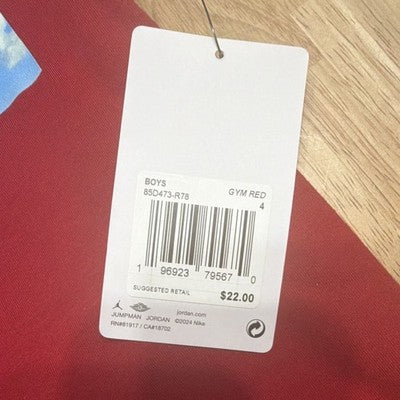 Jordan Boys  T-Shirt Size 4 (3-4 YRS)