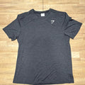 Gymshark XXL Dark Gray Athletic Fit Lightweight Crew Neck Short Sleeve T-Shirt