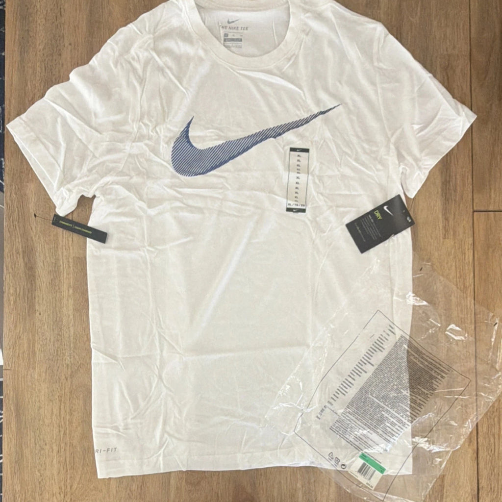 Nike Dri- Fit  White Short Sleeve T-Shirt XL AR5968-100