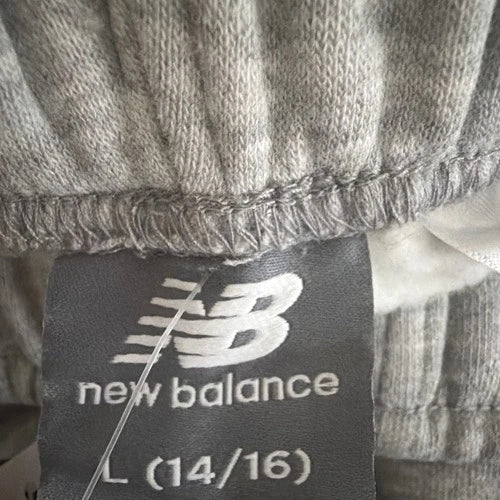 Boys Athletic Grey Fleece Cargo Short New Balance L (14/16) NWT