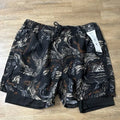 Hurley Trek II Dri Trek Men's Athletic Shorts Sweat-Wicking Black M MWS0007060