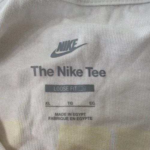 Nike The Nike Tee Loose Fit Men's White Graphic Print T-Shirt XL HJ0750-100
