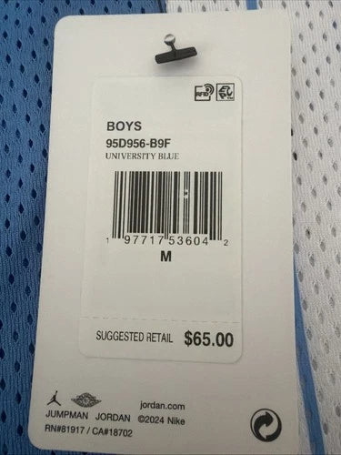 Air Jordan Boys M Jersey Shirt Blue