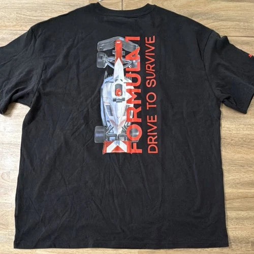 Puma Formula 1 Drive to Survive Official Licensed T-Shirt Black XL