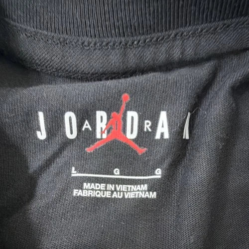 Jordan Men's Black Graphic Print Sneaker Short Sleeve T-Shirt L IB7349-010