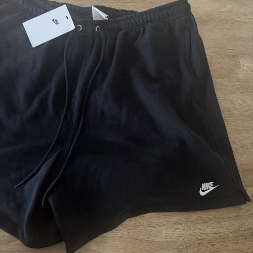 Nike Men’s L Standard Fit Above Knee Length Shorts Black Cotton  Polyester  New