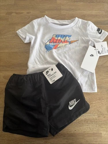 Nike Boys 12M - 2 Piece Set Black 66N199-023
