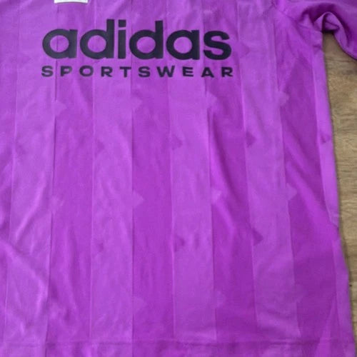 adidas Tiro M TIRO JQD JSY Purple Burst Loose Fit Striped Crew Neck Jersey S