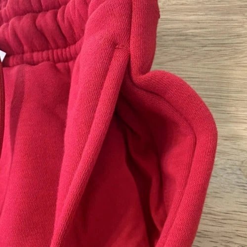 Jordan Sweatpants Men's Red Regular Fit Tapered Size S FV7277-687