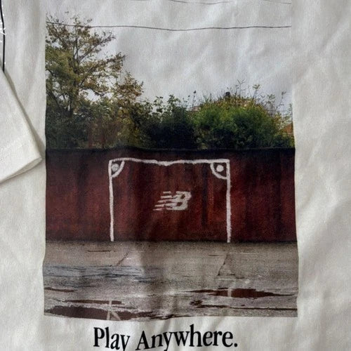 New Balance Play Anywhere Salt Tee Men's White Short Sleeve T-Shirt M 8312-001