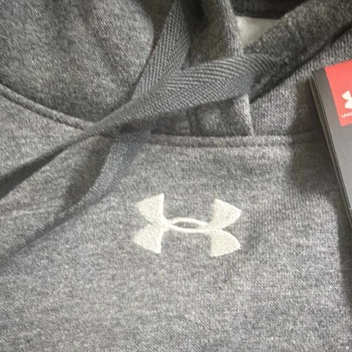 Under Armour ColdGear Women's Pullover Hoodie Gray XL Fleece 1300261