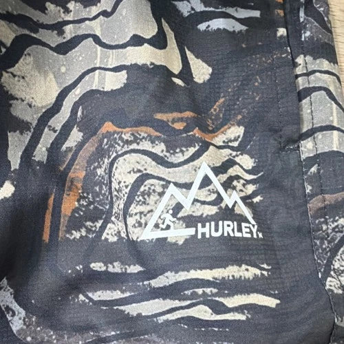 Hurley Trek II Dri Trek Men's Athletic Shorts Sweat-Wicking Black M MWS0007060