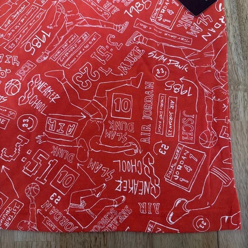 Jordan Boys Large Short Sleeve Shirt Red New With Tags