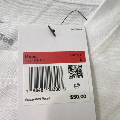 Nike The Nike Tee Loose Fit Men's White Graphic T-Shirt L HJ3428-100