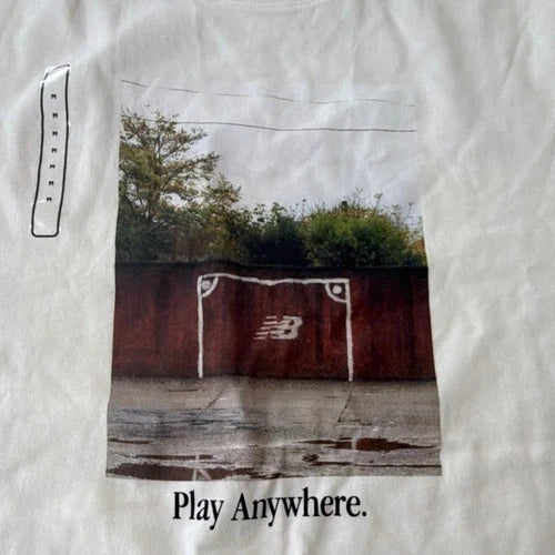 New Balance Play Anywhere Salt Tee Men's White Short Sleeve T-Shirt M 8312-001