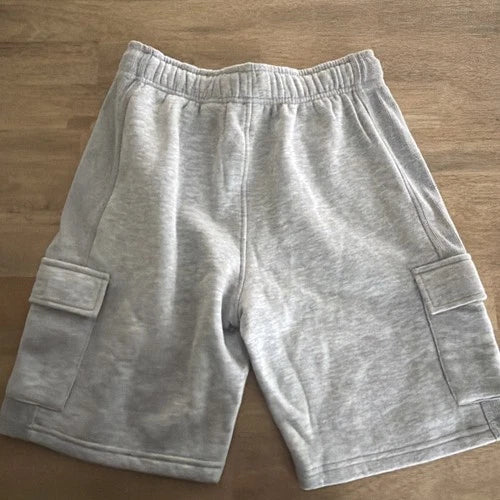 Boys Athletic Grey Fleece Cargo Short New Balance L (14/16) NWT