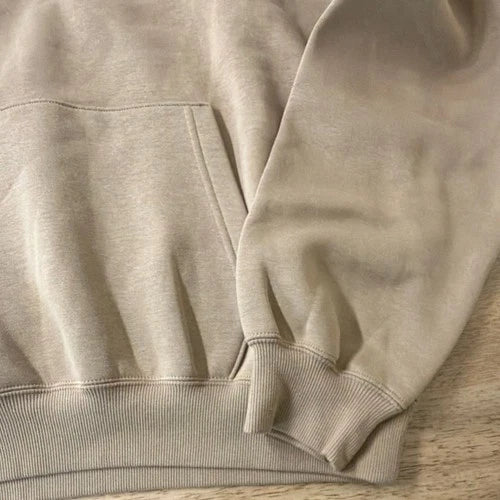 Jordan Beige Oversized Hoodie & Pants Tracksuit Set – Men’s Size S | Premium Streetwear Sweatsuit