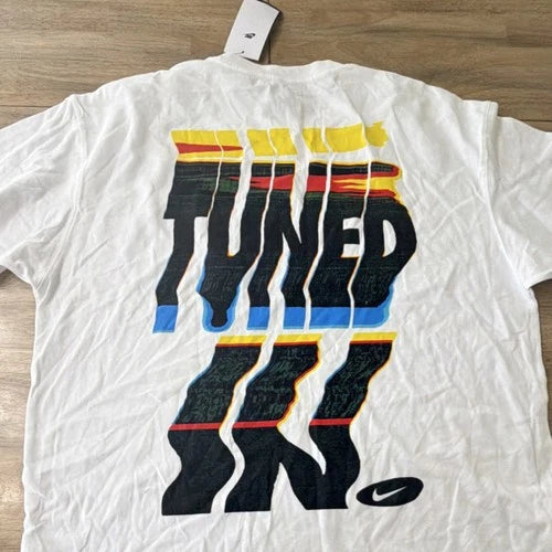 Nike The Nike Tee Loose Fit Men's White Graphic Print T-Shirt XL HJ0750-100