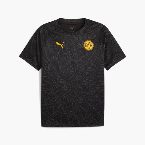PUMA Borussia Dortmund Soccer Jersey Black Yellow Men's Size L Official Licensed