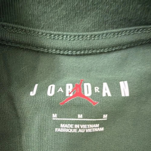 Jordan Air Oversized Fit Men's Green Short Sleeve T-Shirt M IB7345-323