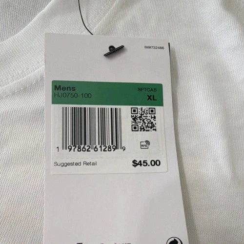 Nike The Nike Tee Loose Fit Men's White Graphic Print T-Shirt XL HJ0750-100