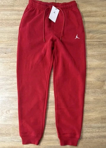 Jordan Sweatpants Men's Red Regular Fit Tapered Size S FV7277-687