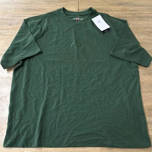 Jordan Air Oversized Fit Men's Green Short Sleeve T-Shirt M IB7345-323