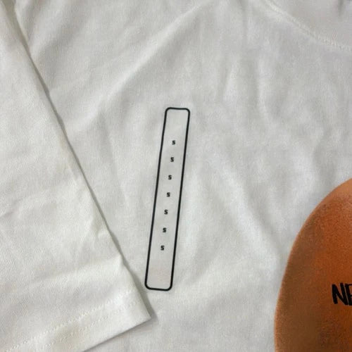 New Balance Eggtee White Tee Men's White Graphic Print T-Shirt S 8329-001