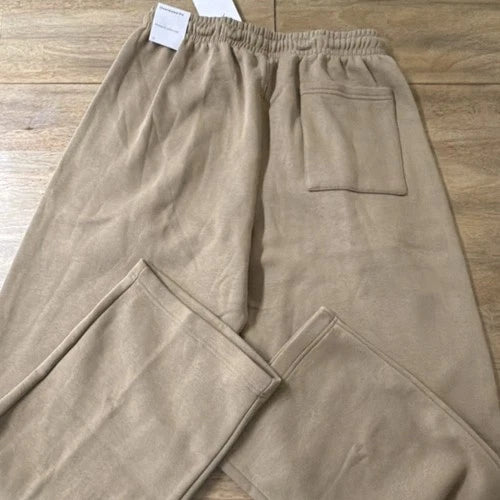 Jordan Beige Oversized Hoodie & Pants Tracksuit Set – Men’s Size S | Premium Streetwear Sweatsuit