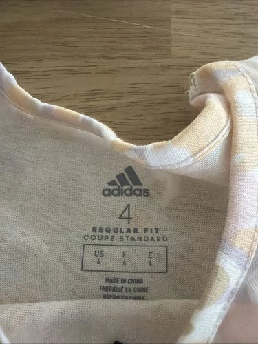 Adidas Girls Size 4 - 2 Piece Set New With Tags
