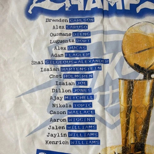 Nike NBA Finals Oklahoma City Thunder Men’s Shirt L White Basketball