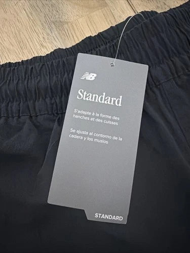New Balance Shorts Size L Mens Black Woven 5" Athletic Stretch $60