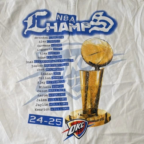 Nike NBA Finals Oklahoma City Thunder Men’s Shirt L White Basketball