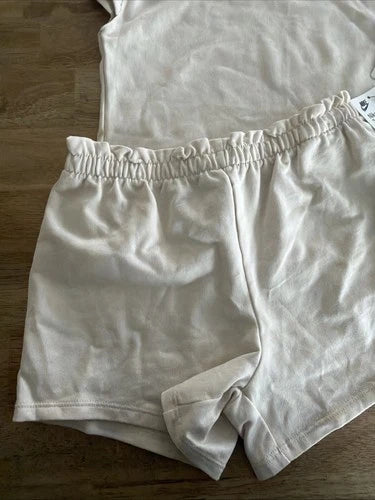 Nike Girls 6 - 2 Piece Set 36N024-X27 Off White New With Tags