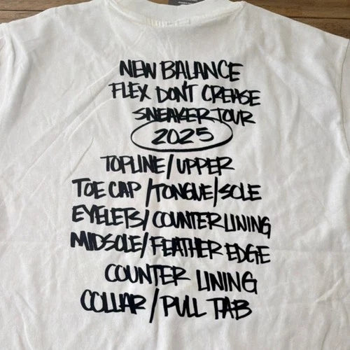 New Balance Eggtee White Tee Men's White Graphic Print T-Shirt S 8329-001