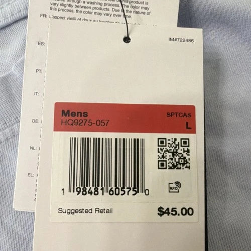 Nike Air The Nike Tee Men's Light Blue Graphic Loose Fit T-Shirt L HQ9275-057