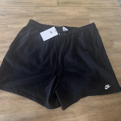 Nike Men’s L Standard Fit Above Knee Length Shorts Black Cotton  Polyester  New