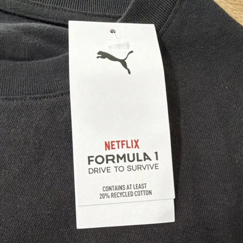 Puma Formula 1 Drive to Survive Official Licensed T-Shirt Black XL