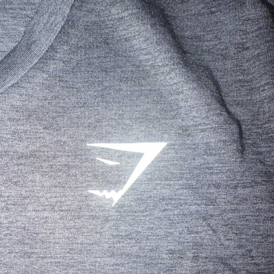 Gymshark XL Dark Gray Athletic Fit Lightweight Crew Neck Short Sleeve T-Shirt